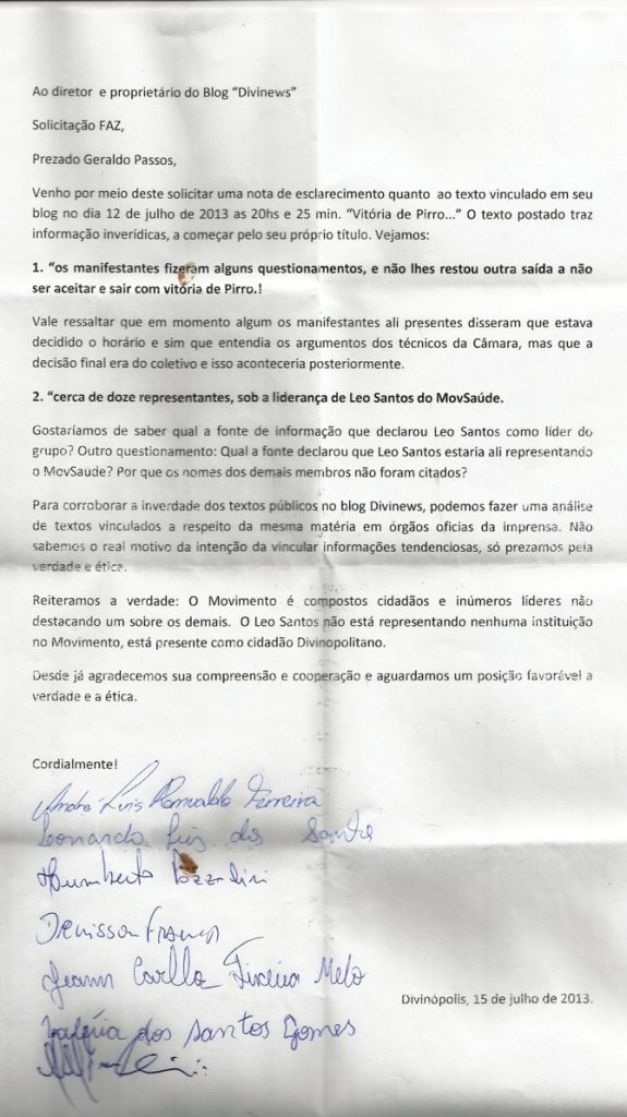 cartinha materia